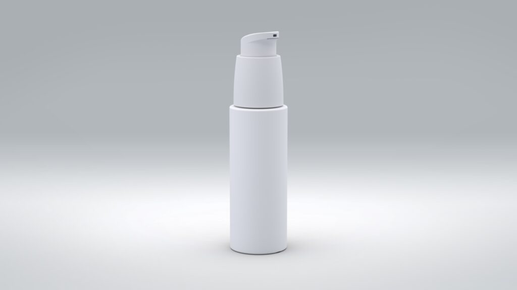 Flasche 100ml PE Trend-Line Small + Dispenser Hub 0,28ml PP|PE matt