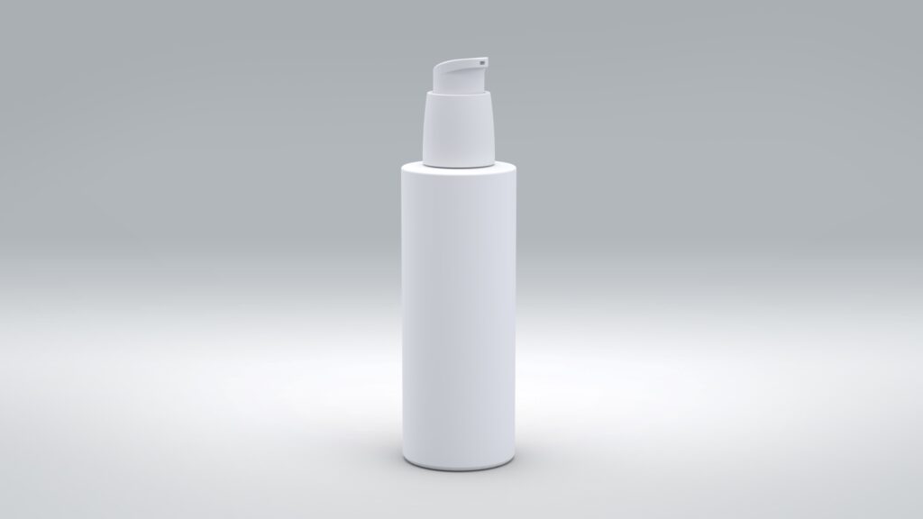 Flasche 125ml PE Trend-Line 2.0 + Dispenser Hub 0,28ml PP|PE matt