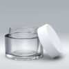 Unterteil 50ml SAN glatt Top-Line + Schraubdeckel SAN glatt Standard-Line