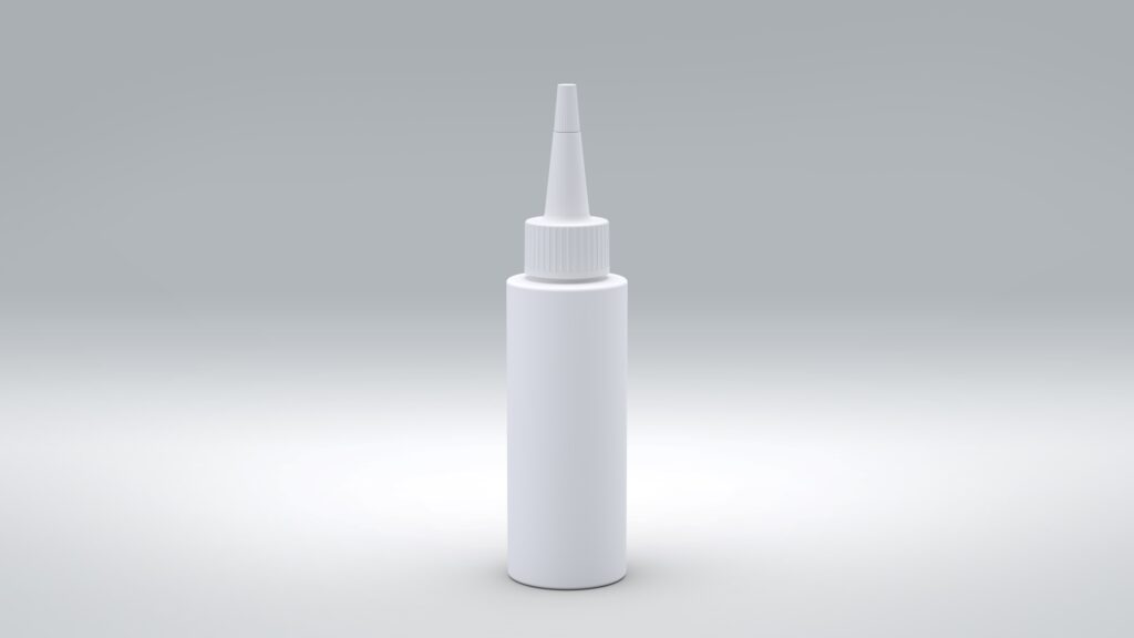 Flasche 100ml PE Trend-Line Small + Spritztülle - PP -