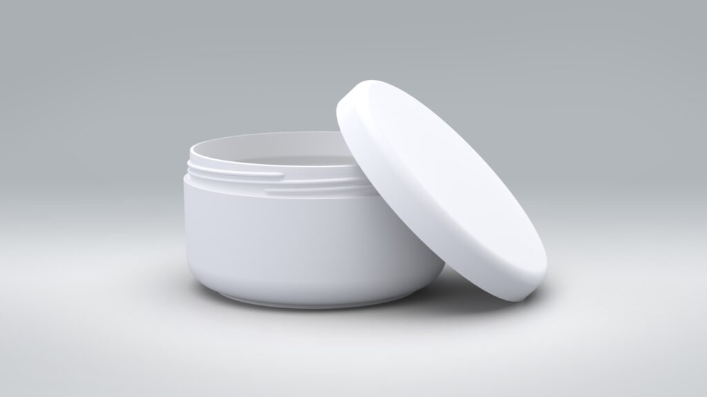 Unterteil 250ml PP glatt Care-Light-Line + Schraubdeckel PP glatt Care-Light-Line