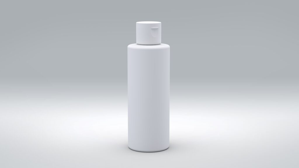 Flasche 100ml PP High-Line + Flip-Top PP matt -