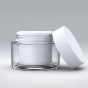 Unterteil 50ml SAN|SAN|PP glatt/glatt Smart Jar Top-Line + Schraubdeckel PP glatt Standard-Line