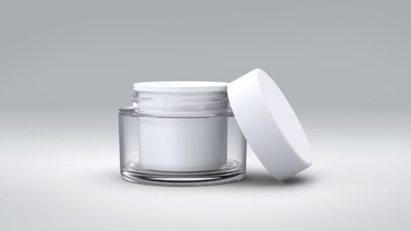 Unterteil 50ml SAN|SAN|PP glatt/glatt Smart Jar Top-Line + Schraubdeckel PP glatt Standard-Line