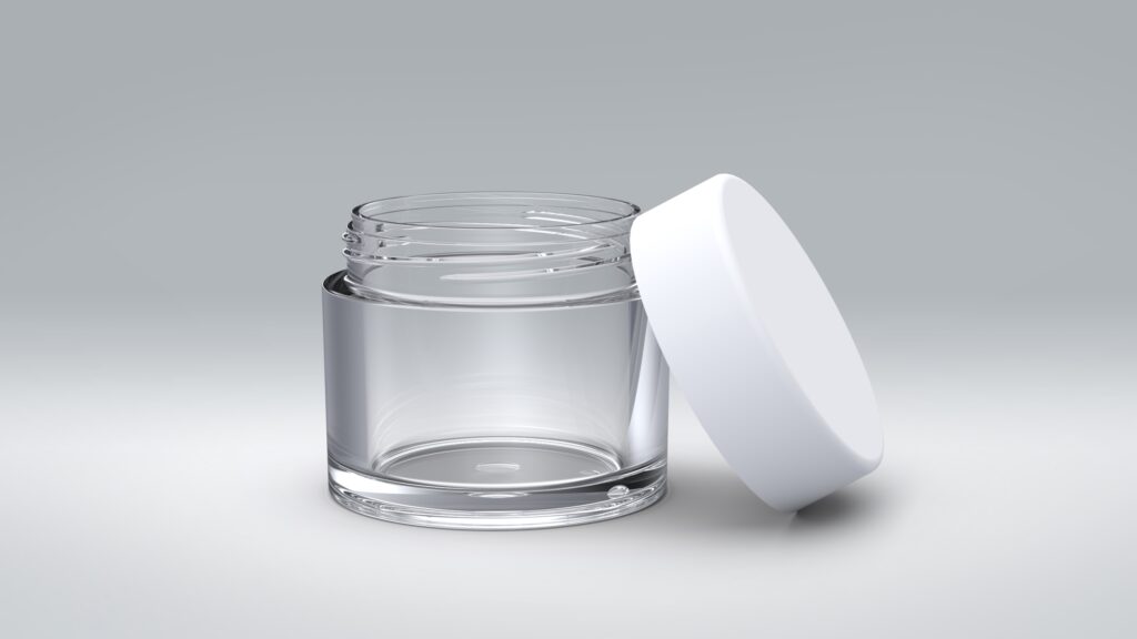 Unterteil 50ml SAN glatt Top-Light-Line + Schraubdeckel PP glatt Standard-Line