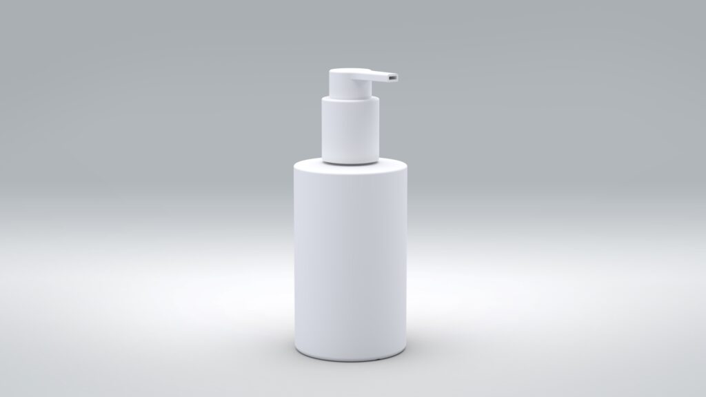 Flasche 200ml PE Trend-Line + Seifenspender Hub 1,0ml - glatt