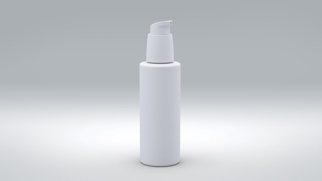 Flasche 100ml PP High-Line + Dispenser Hub 0,28ml PP|PE matt