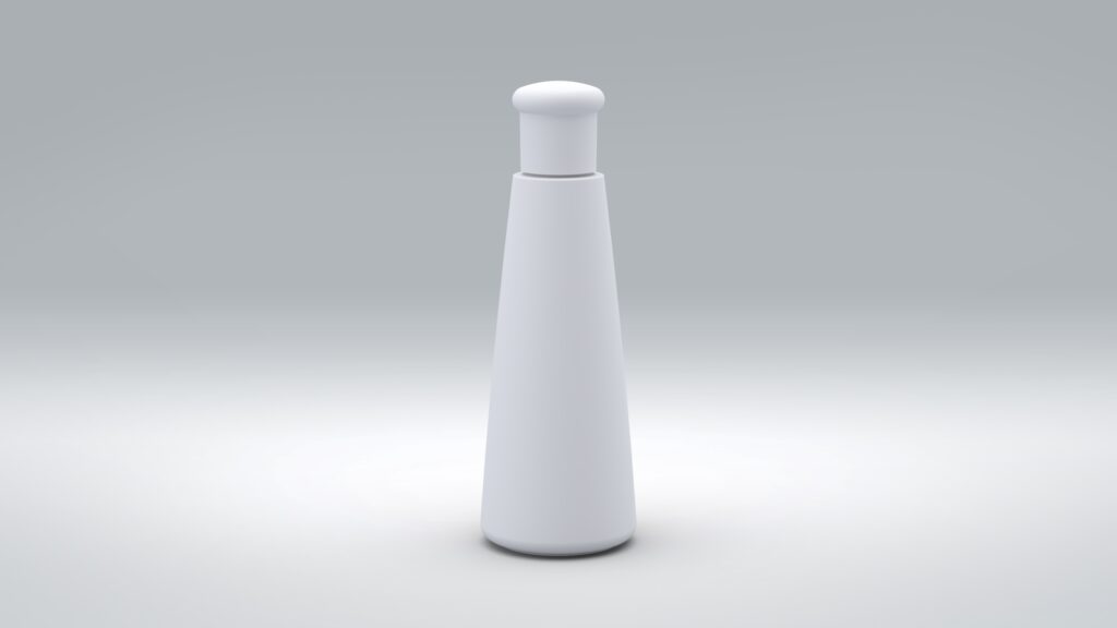 Flasche 100ml PE Elegance-Line + Schraubkappe PP|PE matt Elegance-Line