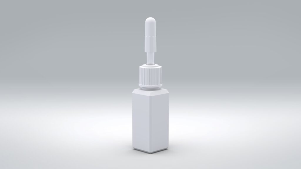 Flasche 7,5ml PE Medi-Line + Verschlusskombination PP|PE|PE - Medi-Line