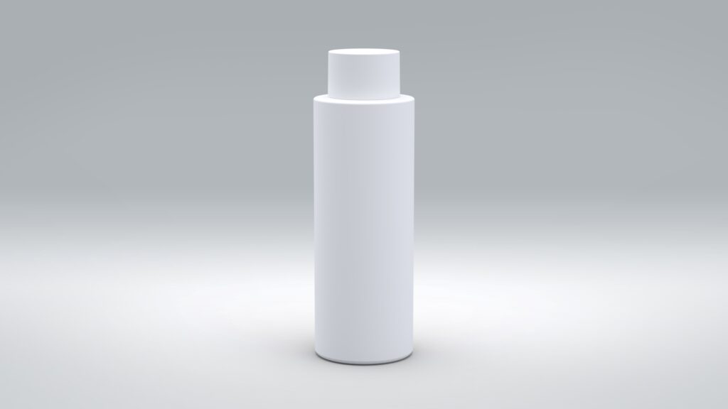 Flasche 125ml PE Trend-Line 2.0 + Schraubkappe PP|PE glatt -