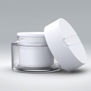 Unterteil 50ml SAN|SAN|PP glatt/glatt Smart Jar Top-Line + Schraubdeckel PP|PP matt Top-Spatel