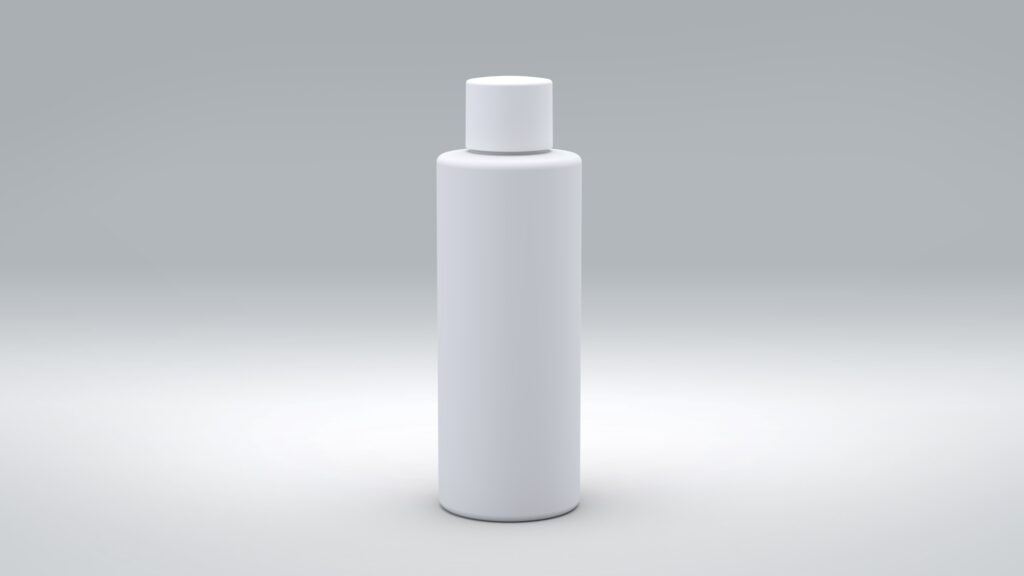 Flasche 100ml PP High-Line + Schraubkappe - PP glatt