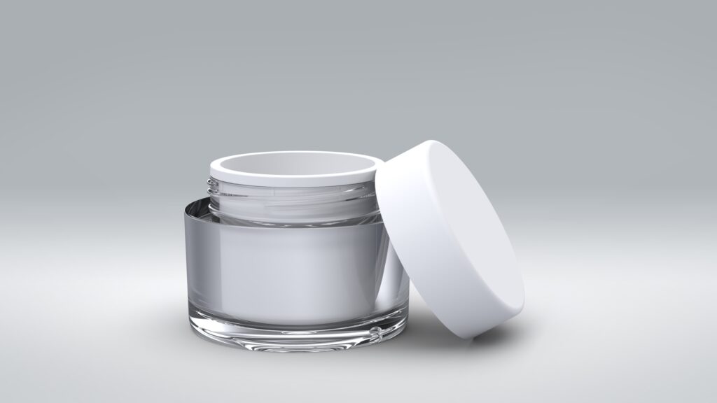 Unterteil 50ml SAN|PP glatt Top-Line + Schraubdeckel PP glatt Standard-Line