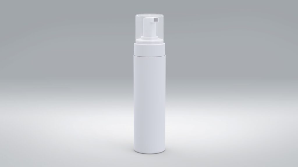 Flasche 200ml PE Trend-Line + Foamer Hub 0,75ml - glatt -